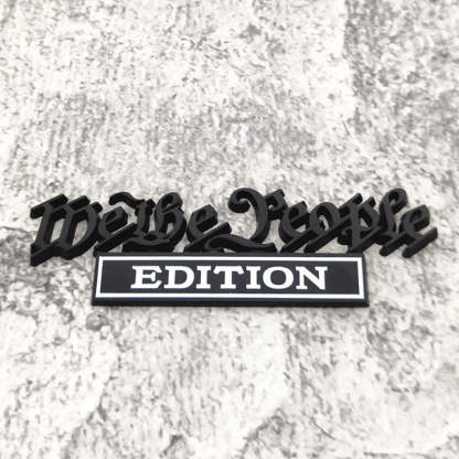 We the People Edition - 2 Pcs Emblem Sticker Badge - TE020