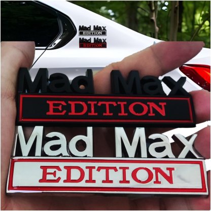 Mad Max Edition - 2 Pcs Emblem Sticker Badge - TE017