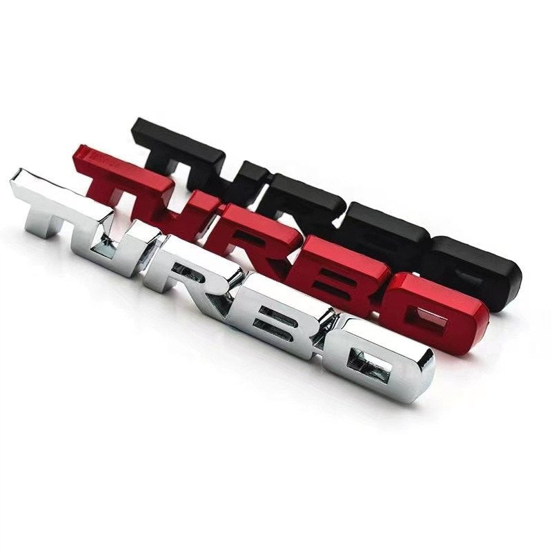 Turbo - 2 Pcs Emblem Sticker Badge - TE002