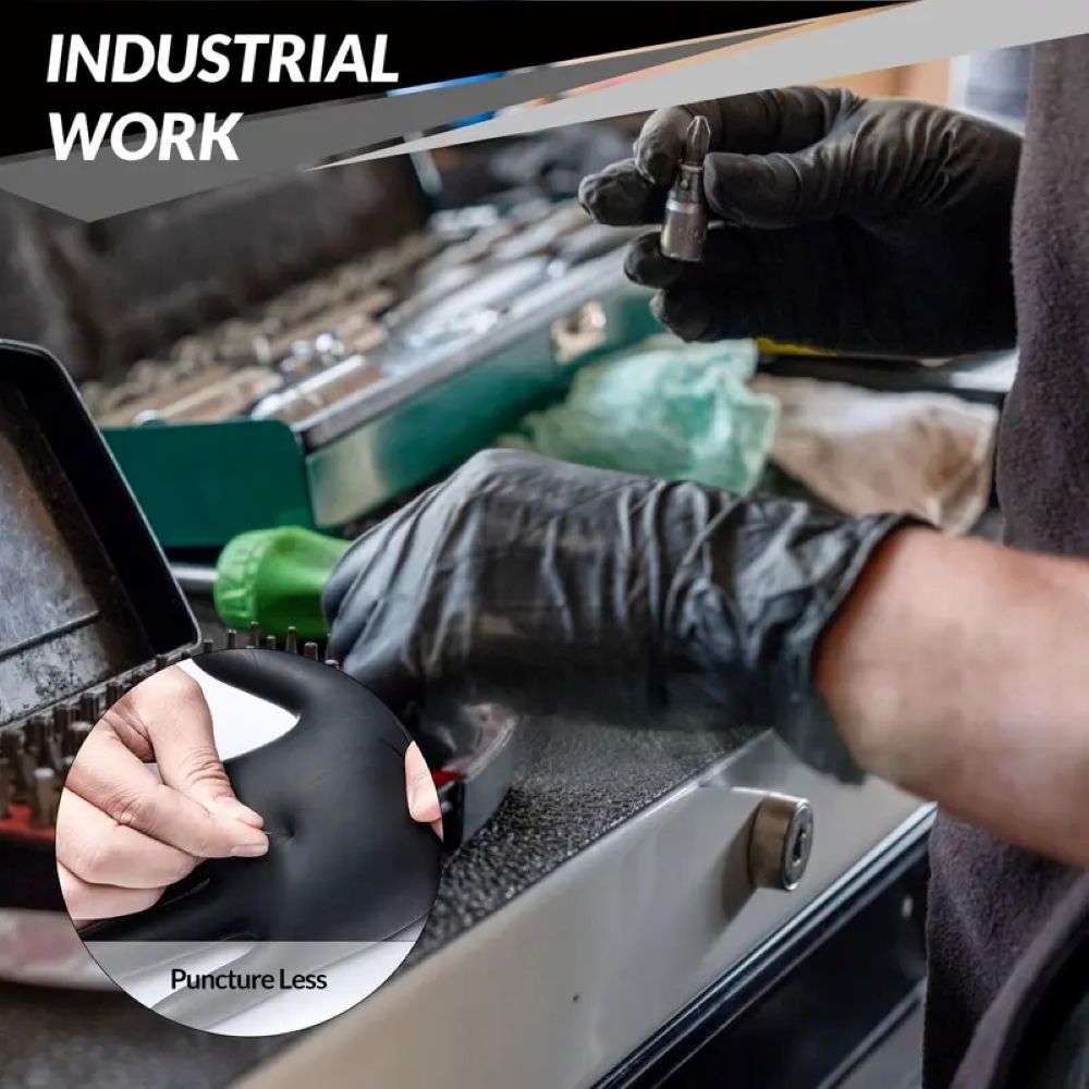 Heavy Duty Nitrile Gloves - 100 Count per Box