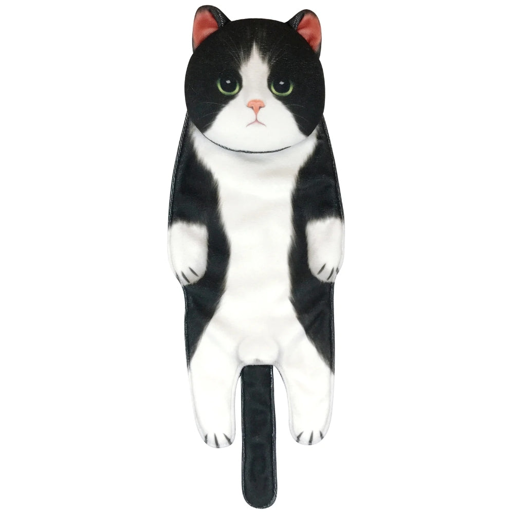 Adorable Cat Hand Towel With Hanging Loop - H548