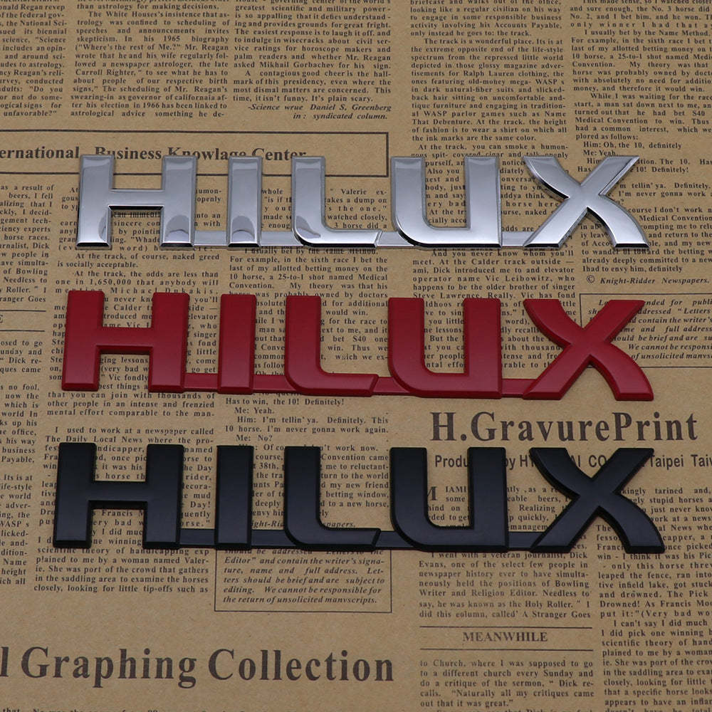 Hilux - 2 Pcs Emblem Sticker Badge - TE031