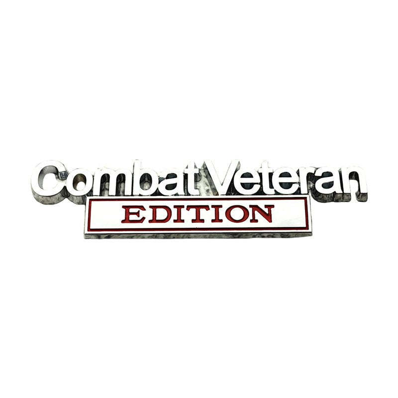 Combat Veteran - 2 Pcs Emblem Sticker Badge - TE007