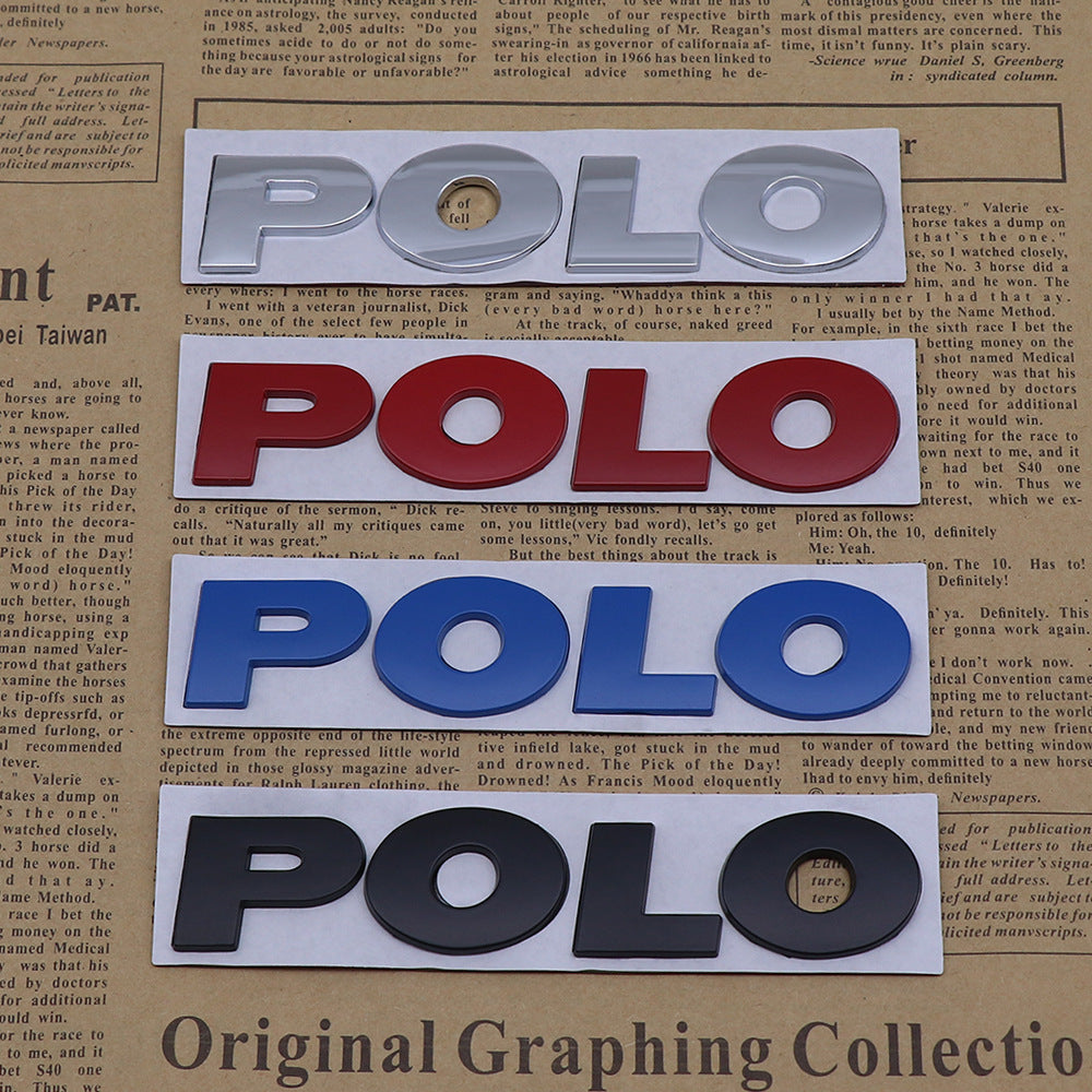 Polo - 2 Pcs Emblem Sticker Badge - TE034