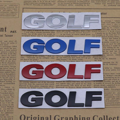 Golf - 2 Pcs Emblem Sticker Badge - TE033