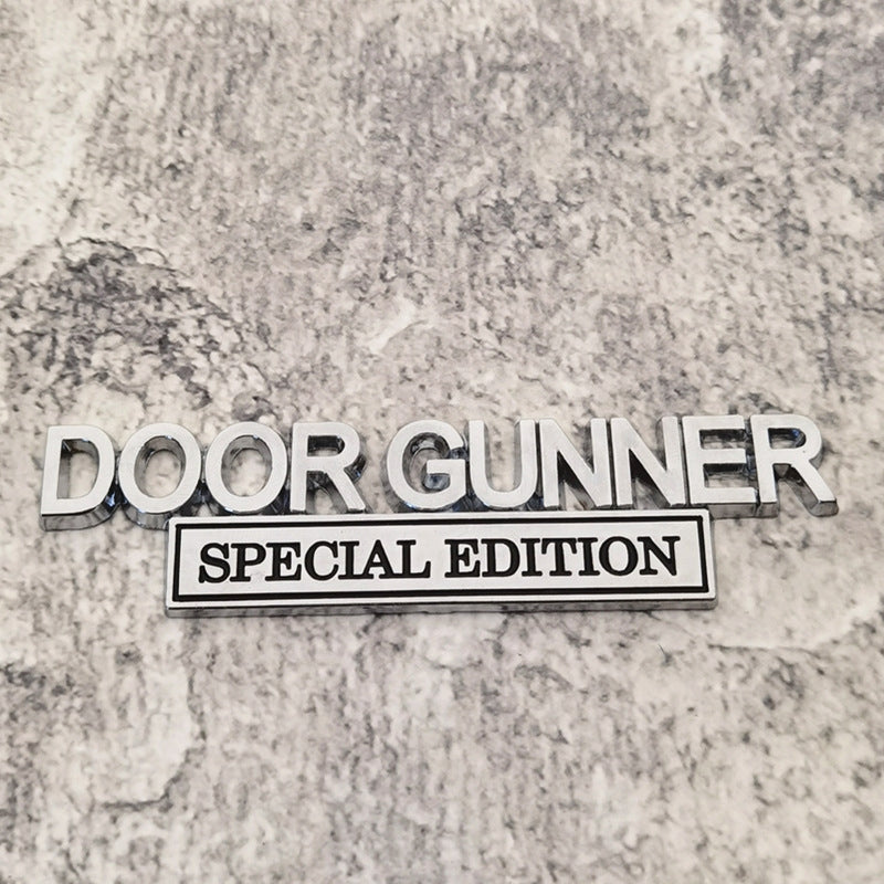 Door Gunner Special Edition - 2 Pcs Emblem Sticker Badge - TE024