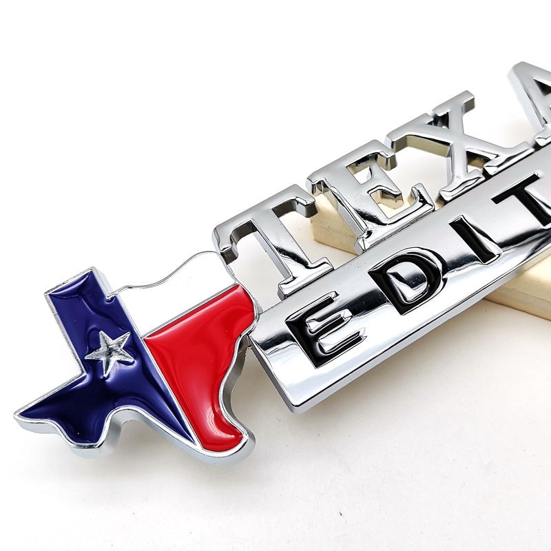 Texas Edition - 2 Pcs Emblem Sticker Badge - TE026