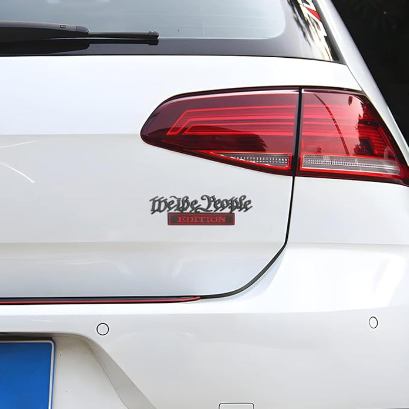 We the People Edition - 2 Pcs Emblem Sticker Badge - TE020