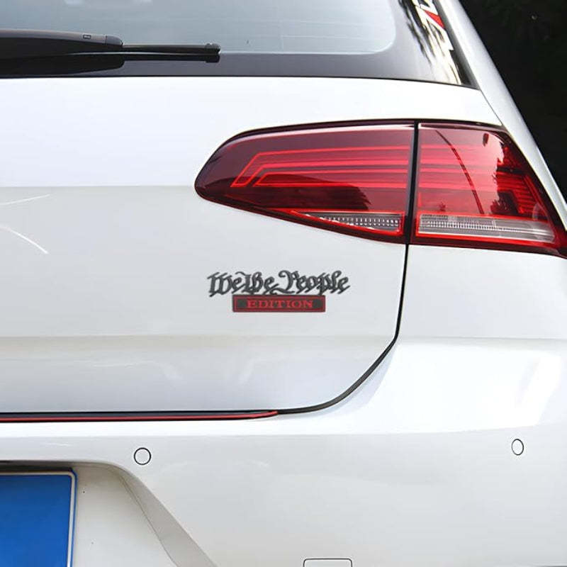 We the People Edition - 2 Pcs Emblem Sticker Badge - TE020