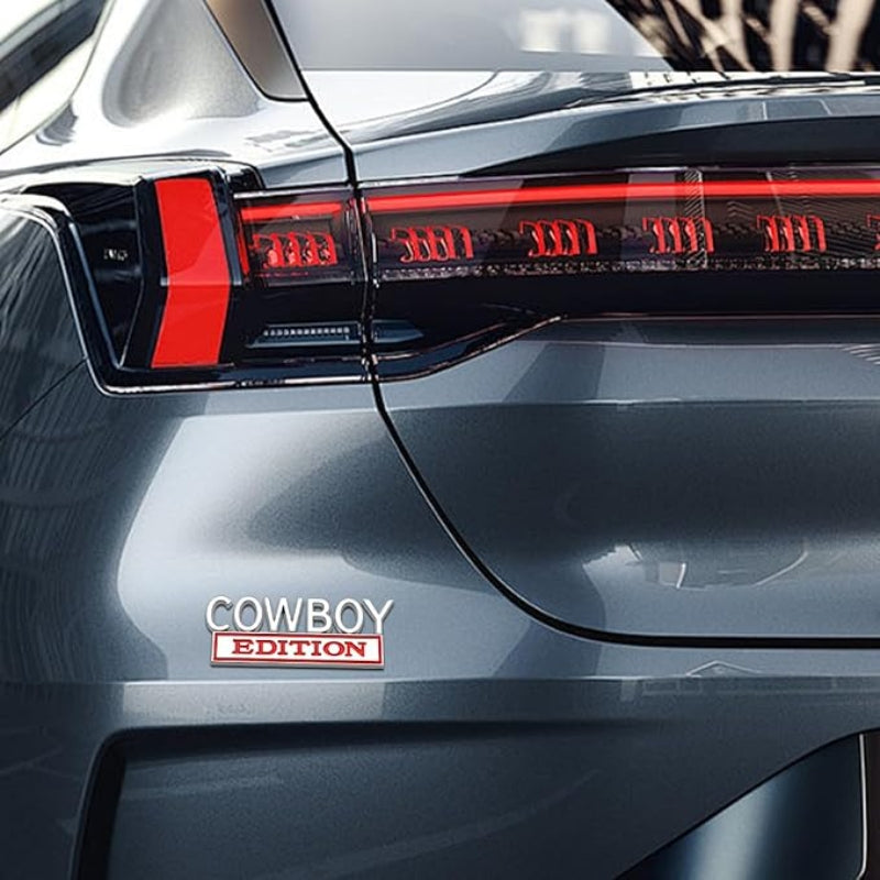 Cowboy Edition - 2 Pcs Emblem Sticker Badge - TE021
