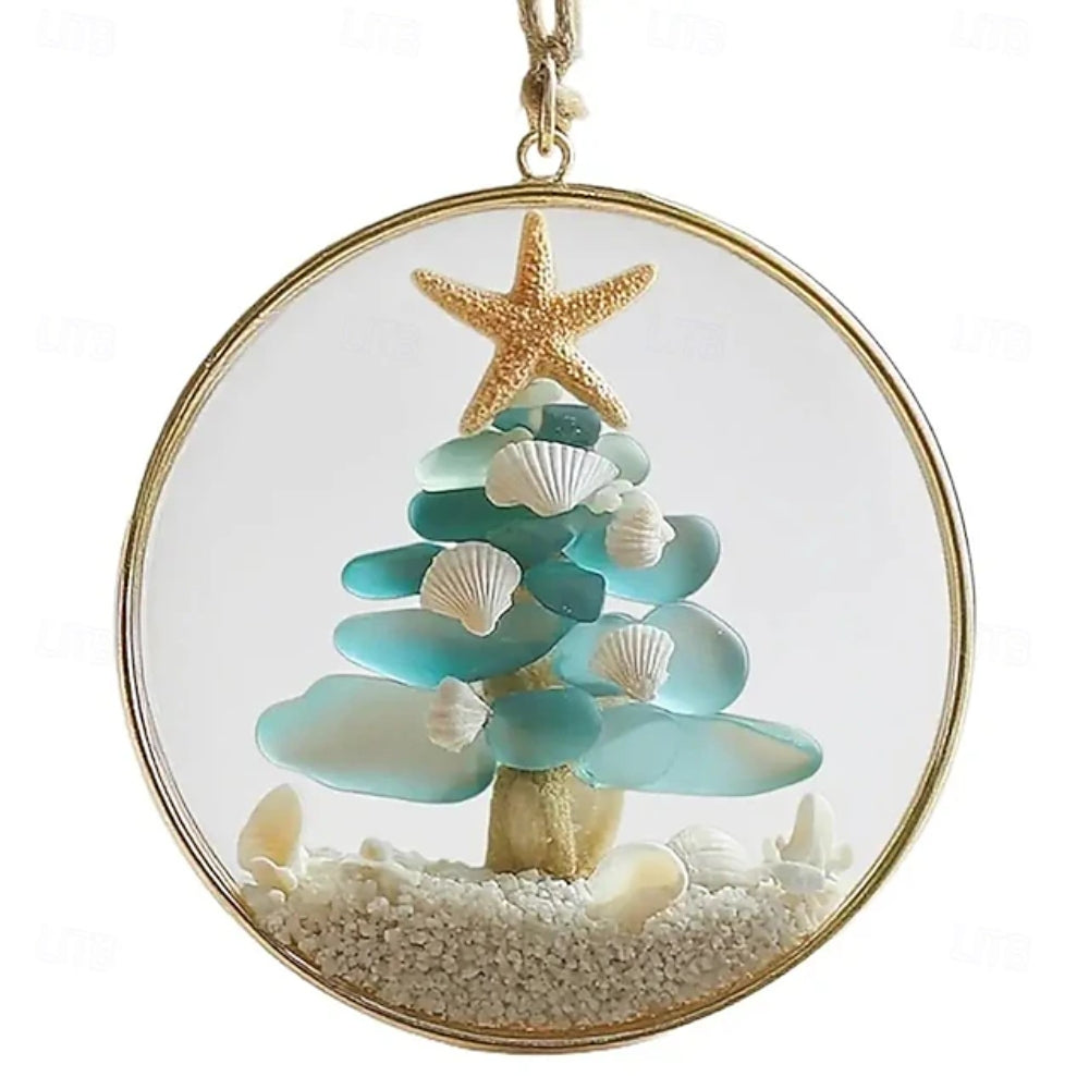 Sea Glass Coastal Christmas Tree Ornament