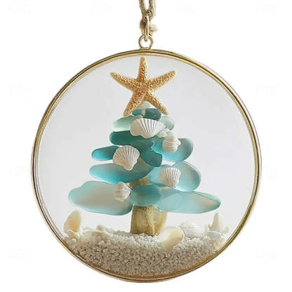 Sea Glass Coastal Christmas Tree Ornament