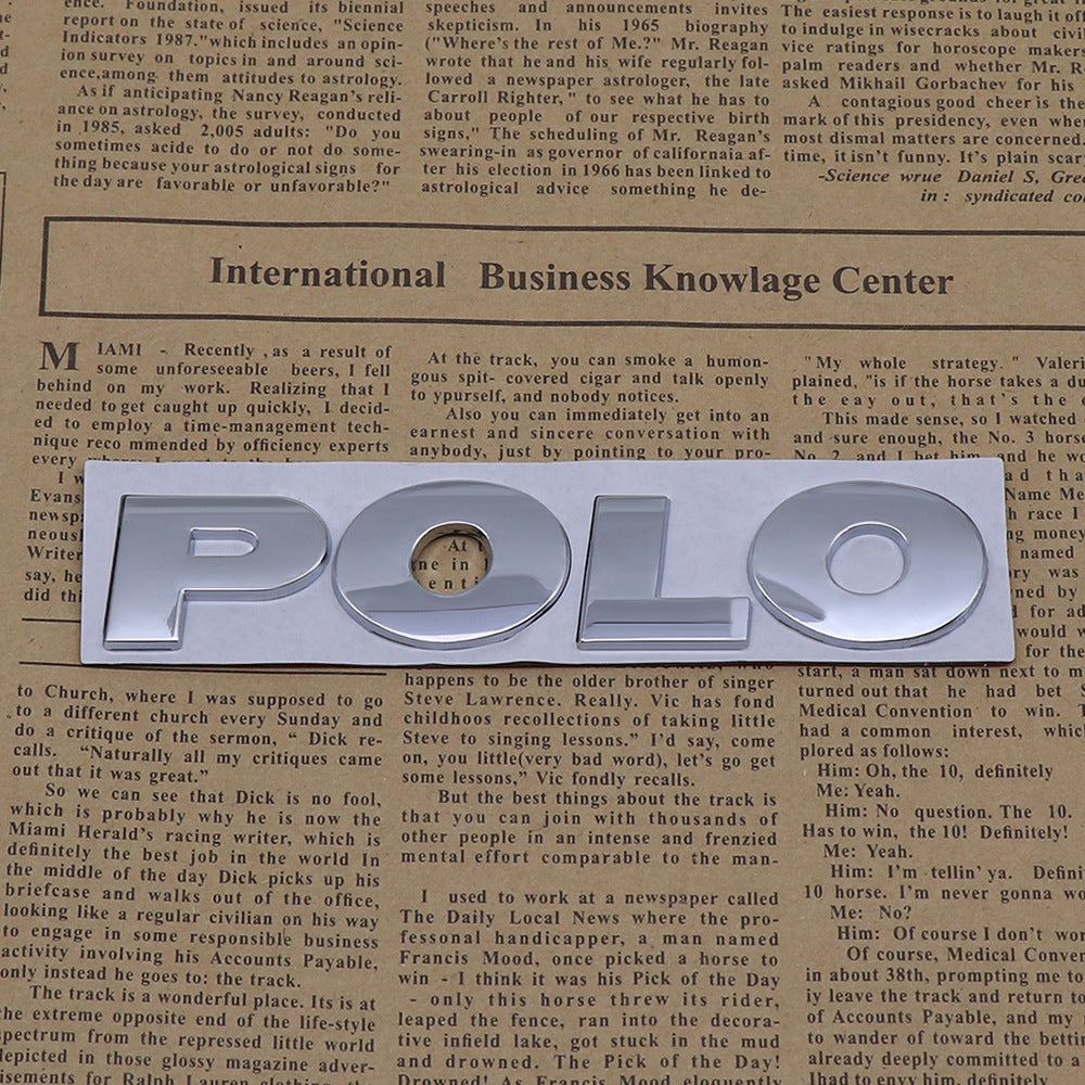 Polo - 2 Pcs Emblem Sticker Badge - TE034