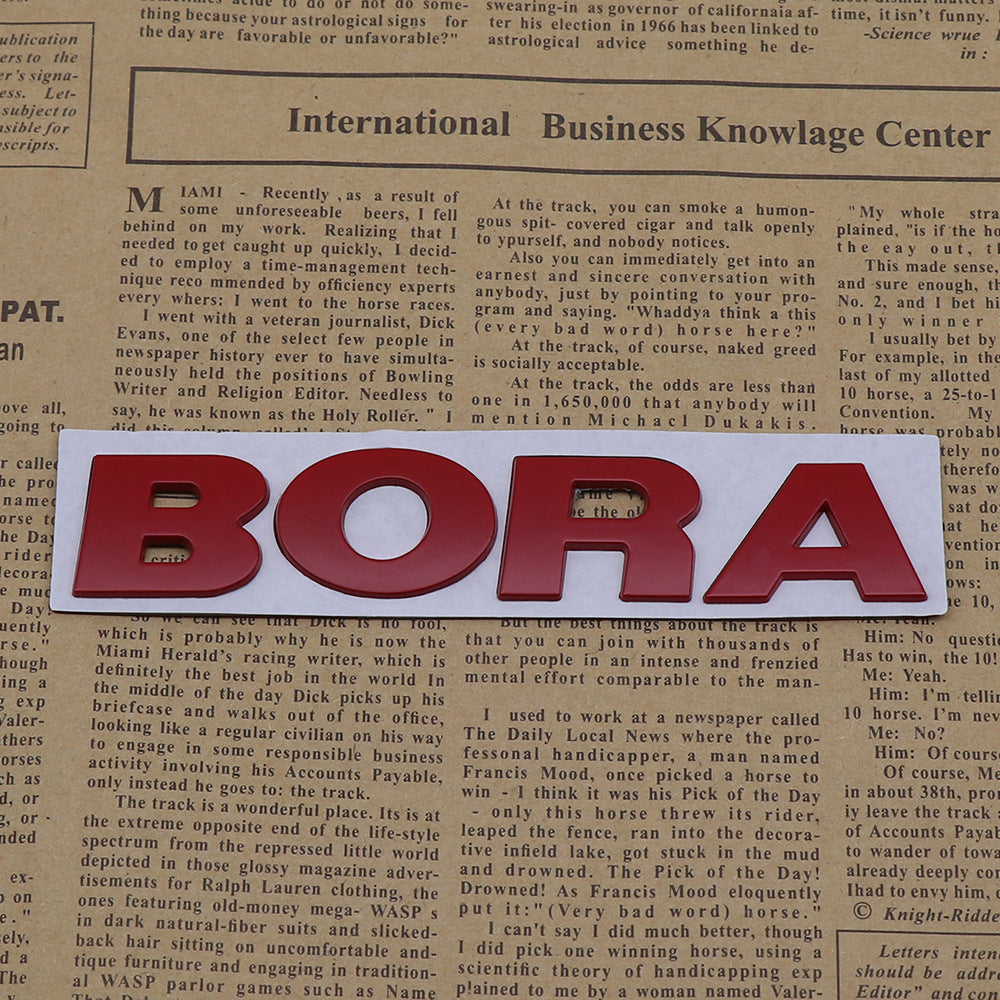 Bora - 2 Pcs Emblem Sticker Badge - TE032