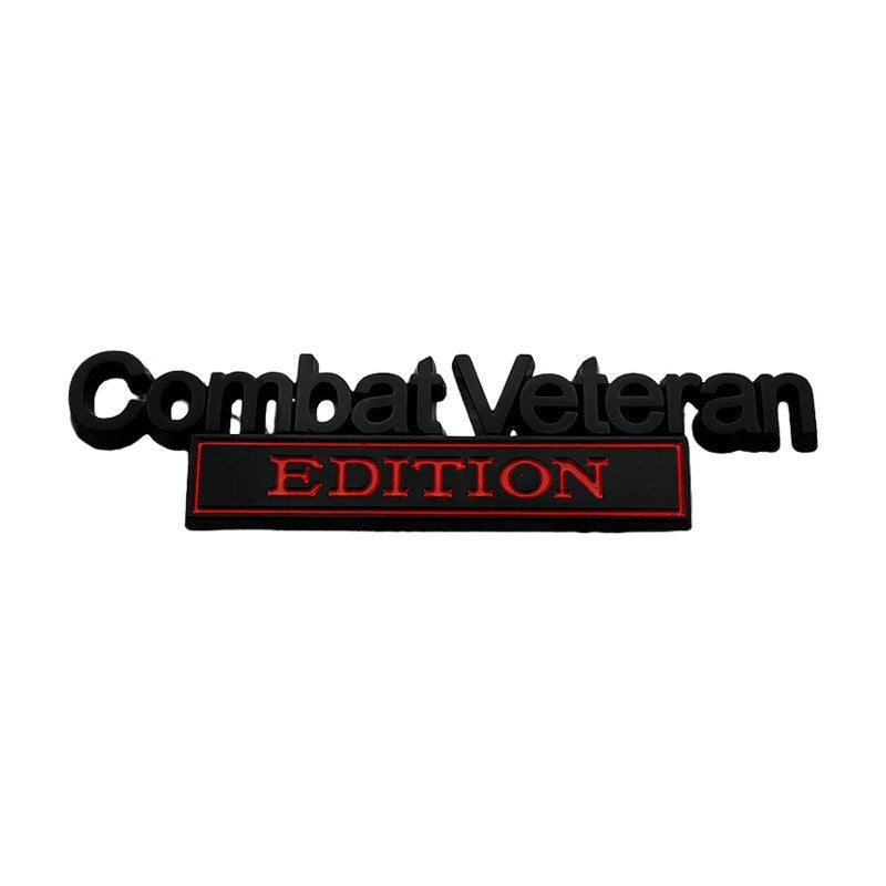 Combat Veteran - 2 Pcs Emblem Sticker Badge - TE007