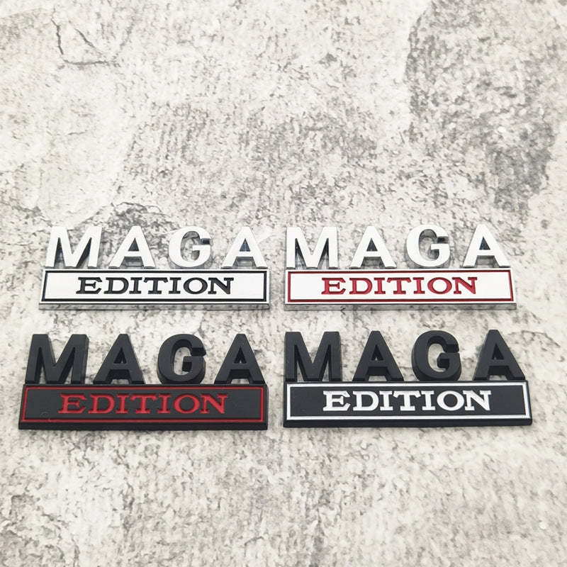 Maga Edition - Emblem Sticker Badge, Funny Decals for Car, Truck, SUV,