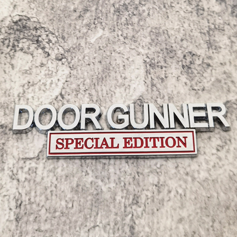 Door Gunner Special Edition - 2 Pcs Emblem Sticker Badge - TE024