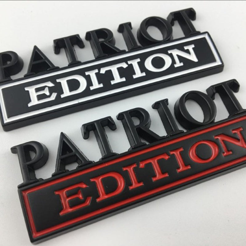 Patriot Edition - 2 Pcs Emblem Sticker Badge - TE038