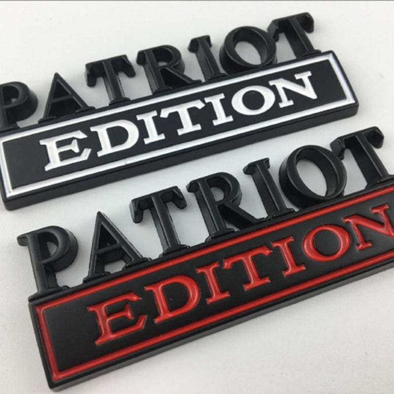 Patriot Edition - 2 Pcs Emblem Sticker Badge - TE038