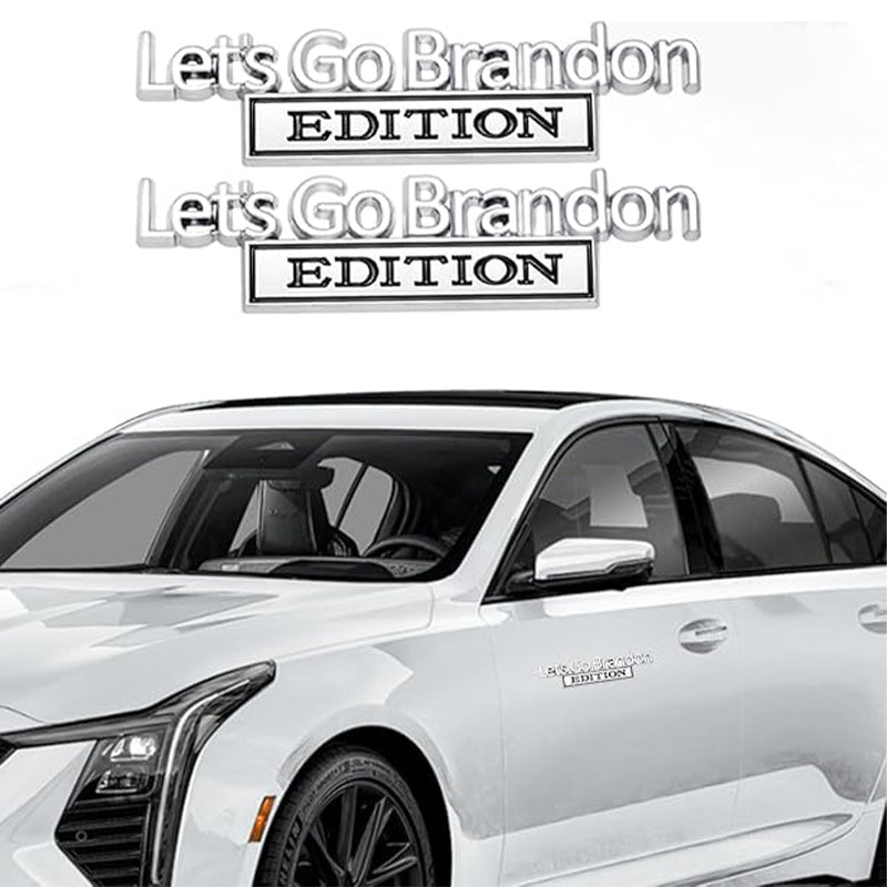 Lets Go Brandon Edition - 2 Pcs Emblem Sticker Badge - TE040