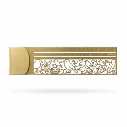 3-in-1 Metal Bookmark Ruler - Bookmark, Ruler & Coloring
