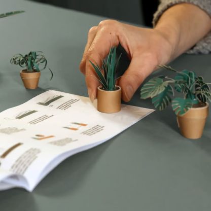 Easy DIY Paper Cats Kit - Guided Lines & Instructions Included