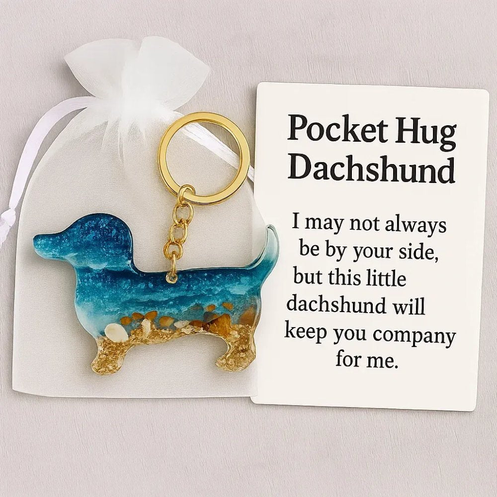 Dachshund Keychain Pocket Hug - PH035