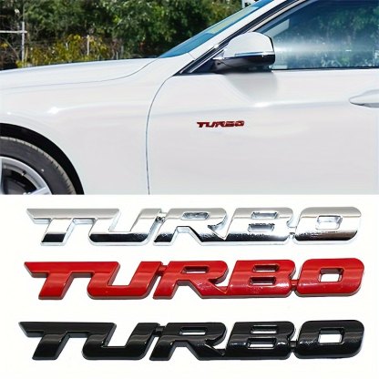 Turbo - 2 Pcs Emblem Sticker Badge - TE002