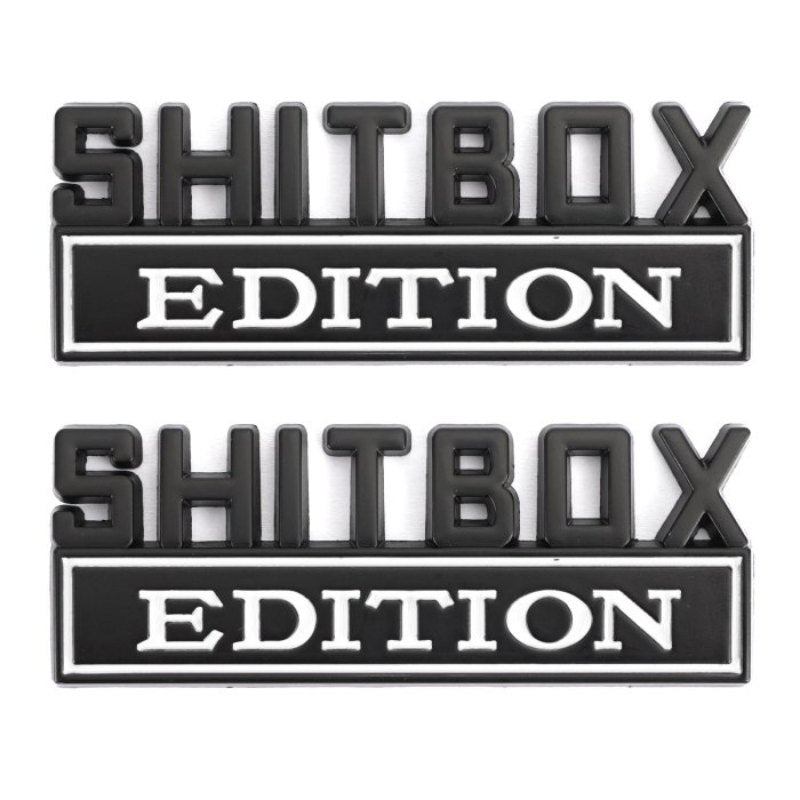 Shitbox Edition - 2 Pcs Emblem Sticker Badge - TE016