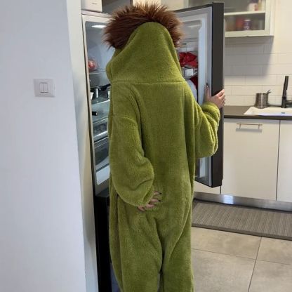 Funny Monster Hooded Fleece Robe