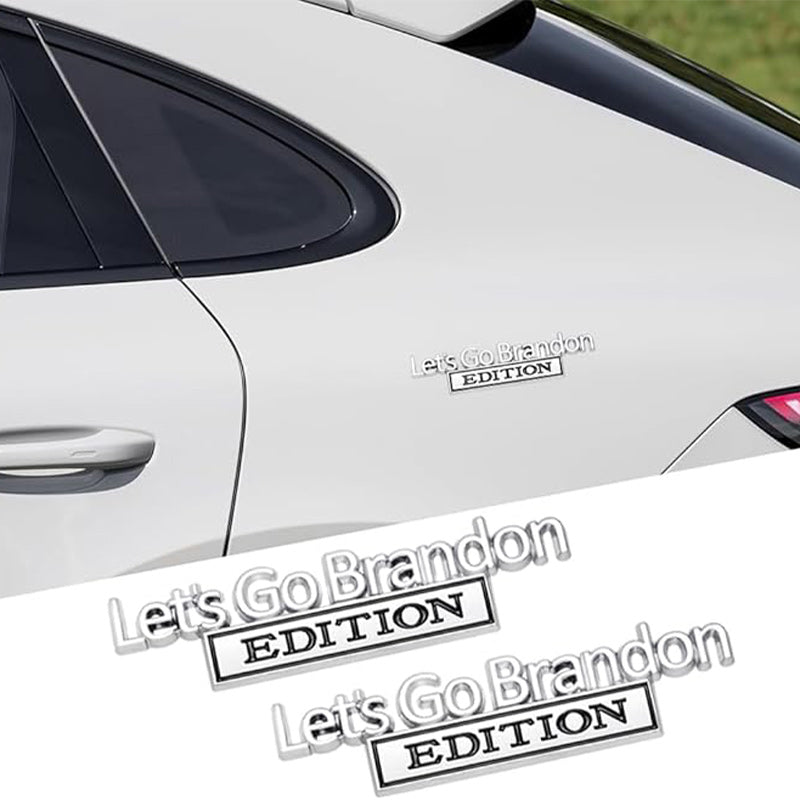 Lets Go Brandon Edition - 2 Pcs Emblem Sticker Badge - TE040