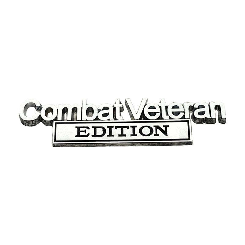 Combat Veteran - 2 Pcs Emblem Sticker Badge - TE007