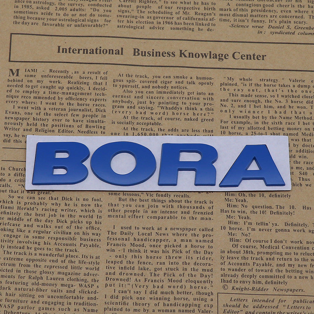 Bora - 2 Pcs Emblem Sticker Badge - TE032