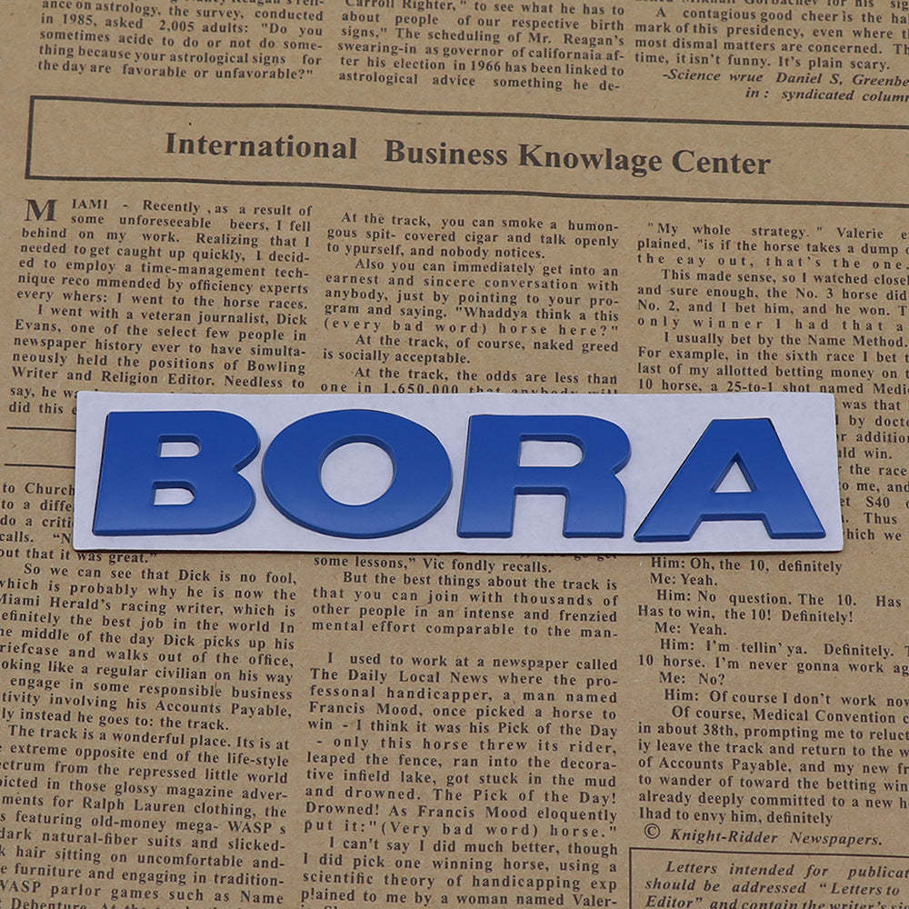 Bora - 2 Pcs Emblem Sticker Badge - TE032