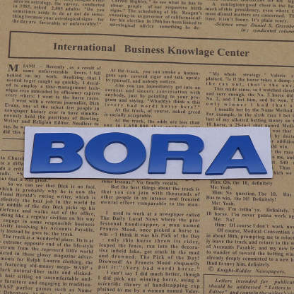 Bora - 2 Pcs Emblem Sticker Badge - TE032