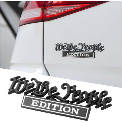 We the People Edition - 2 Pcs Emblem Sticker Badge - TE020