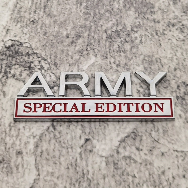 Army Special Edition - 2 Pcs Emblem Sticker Badge - TE019
