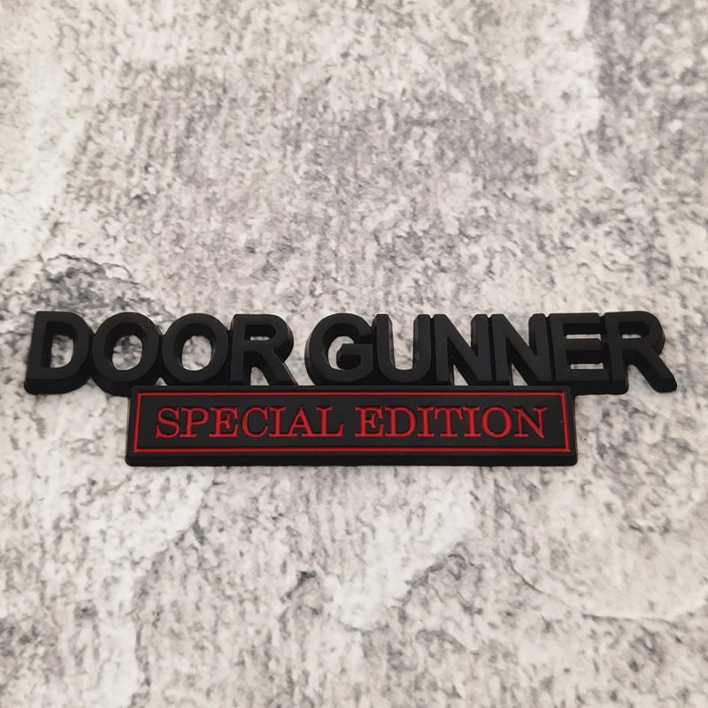 Door Gunner Special Edition - 2 Pcs Emblem Sticker Badge - TE024