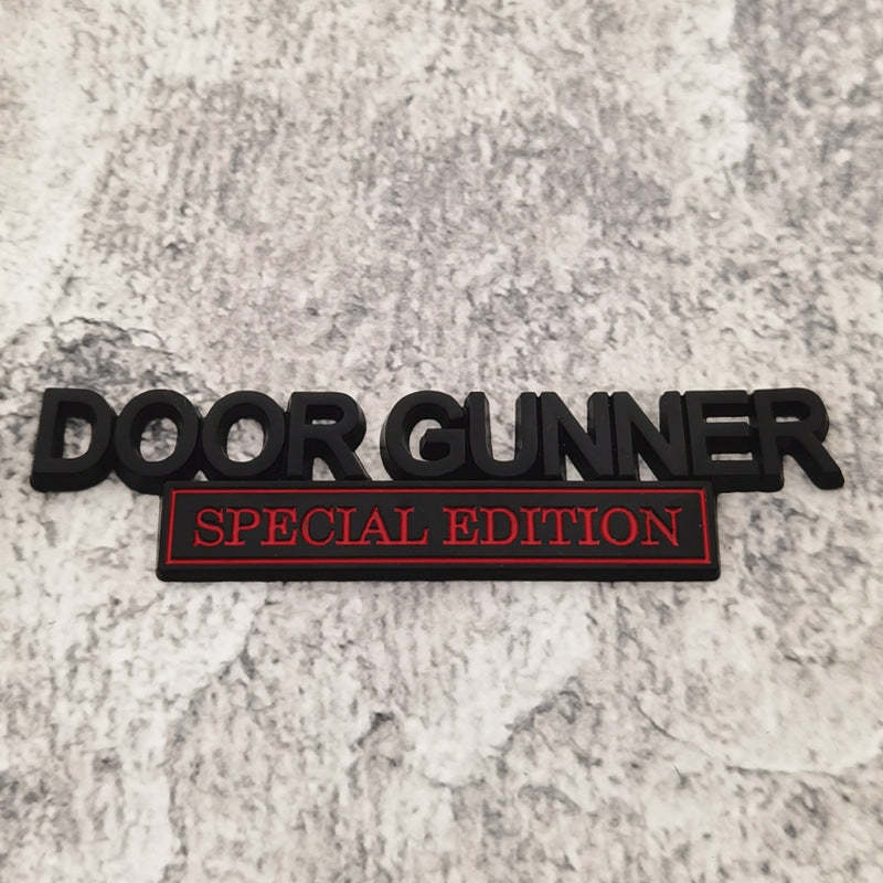 Door Gunner Special Edition - 2 Pcs Emblem Sticker Badge - TE024