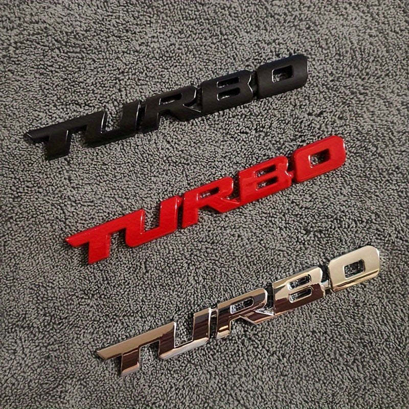 Turbo - 2 Pcs Emblem Sticker Badge - TE002