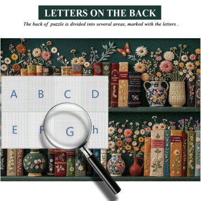 Blooming Bookshelf Jigsaw Puzzles 1000 Pieces