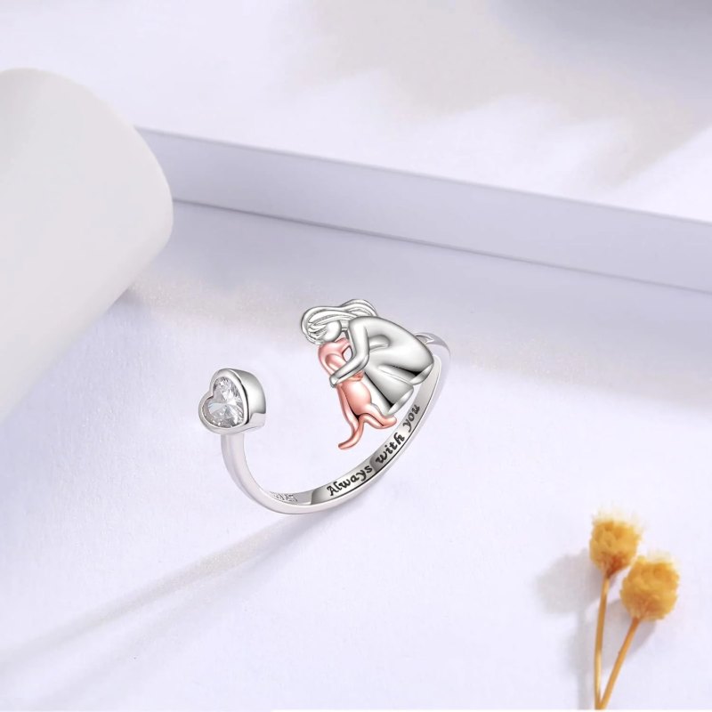 Dog Hug Pendant Necklace