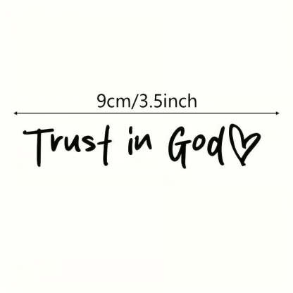 Trust in God Car Rearview Mirror Sticker