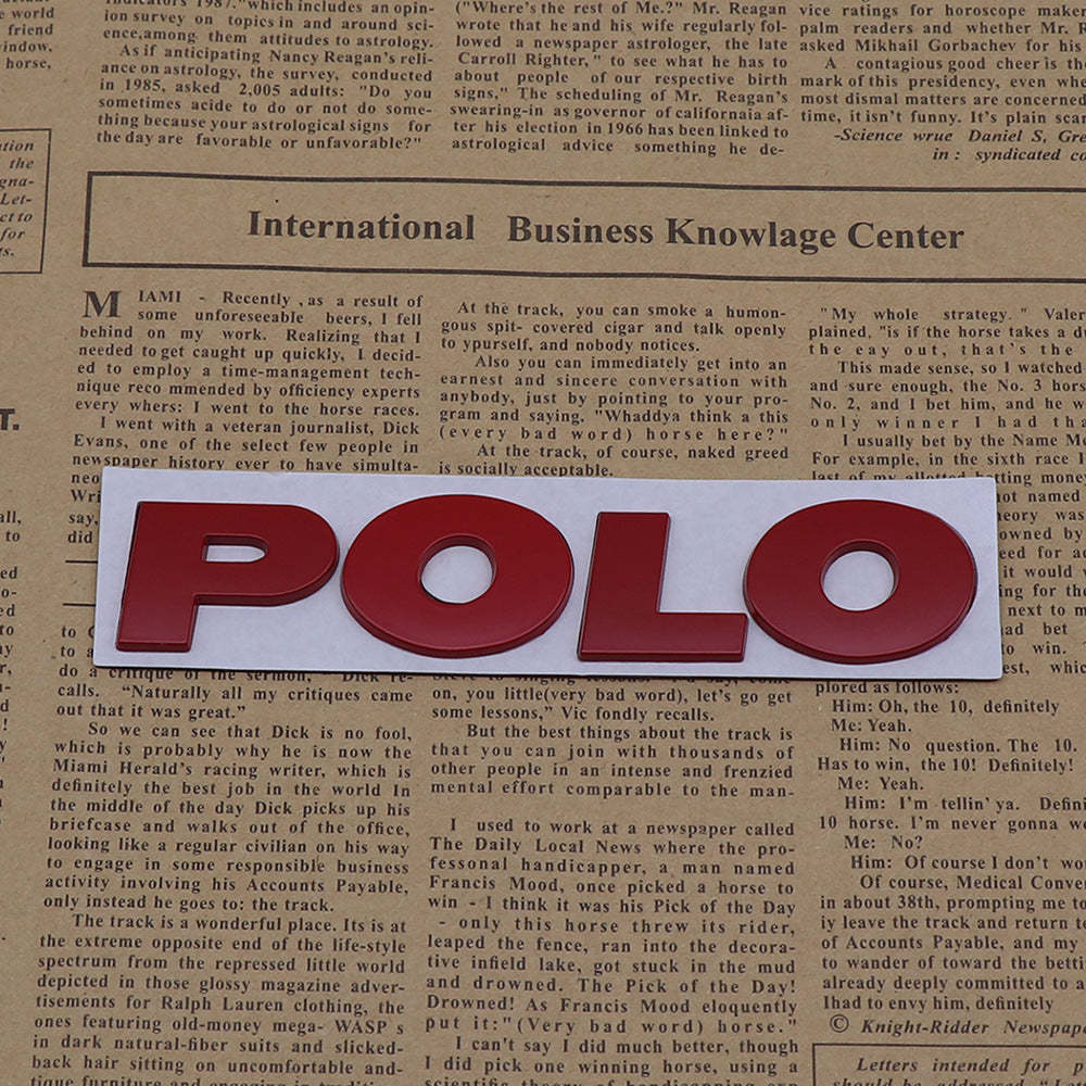 Polo - 2 Pcs Emblem Sticker Badge - TE034