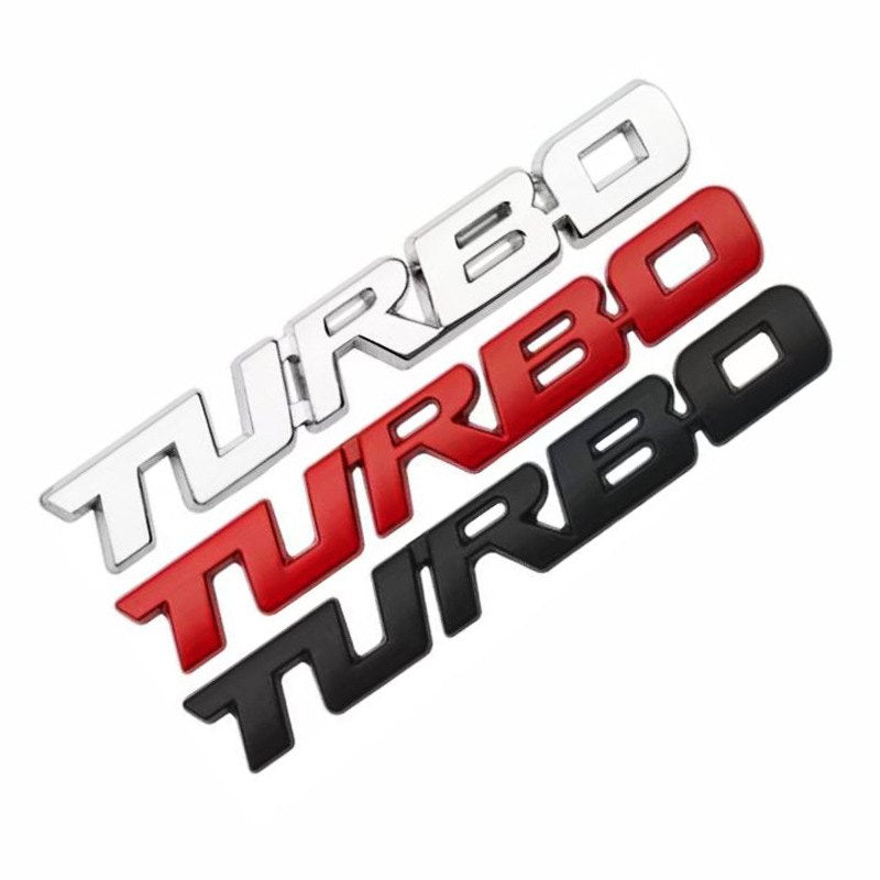 Turbo - 2 Pcs Emblem Sticker Badge - TE002