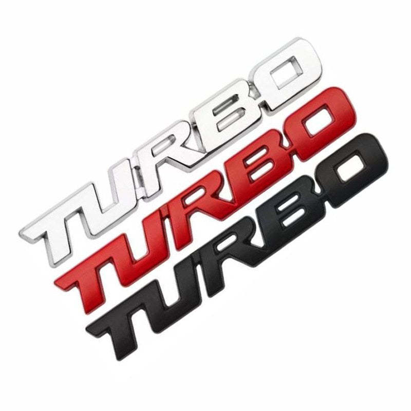 Turbo - 2 Pcs Emblem Sticker Badge - TE002