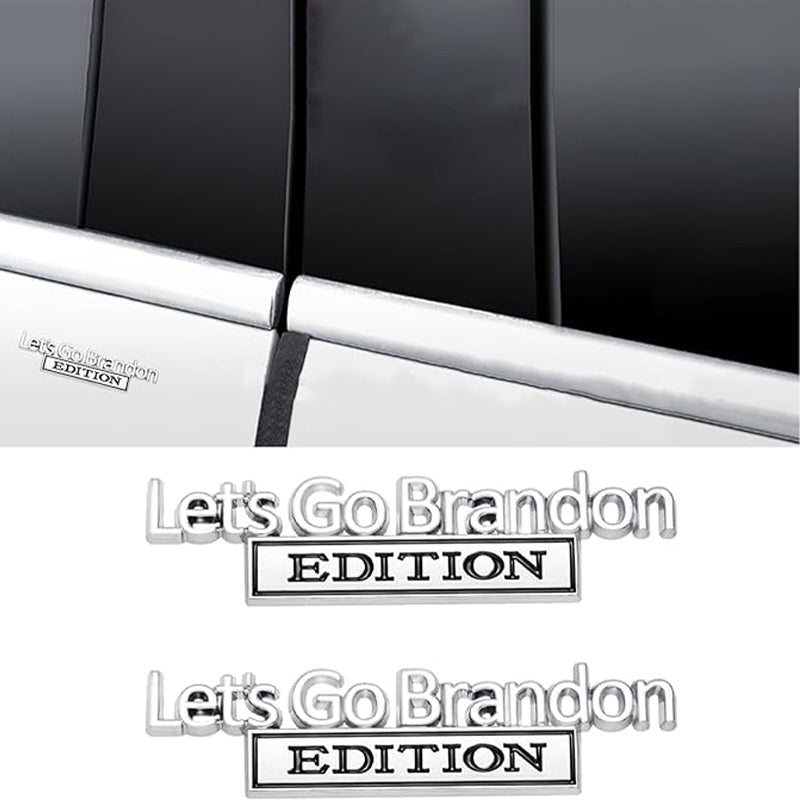 Lets Go Brandon Edition - 2 Pcs Emblem Sticker Badge - TE040