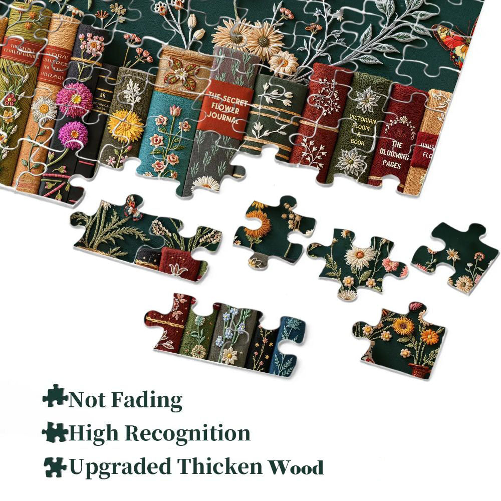 Blooming Bookshelf Jigsaw Puzzles 1000 Pieces
