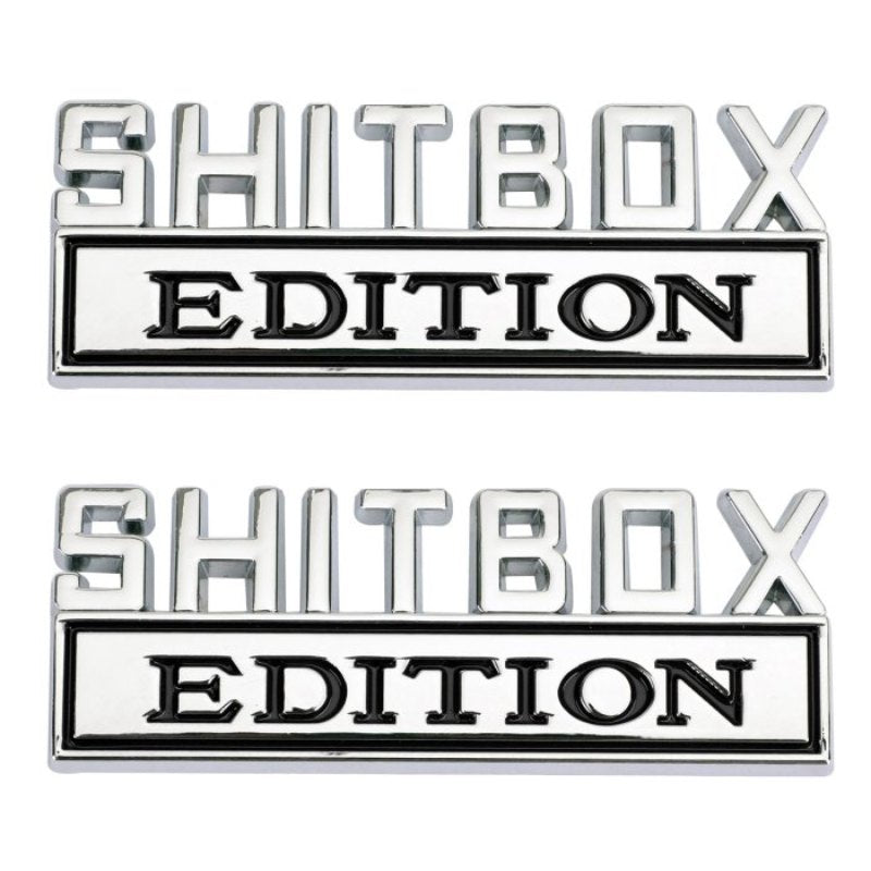 Shitbox Edition - 2 Pcs Emblem Sticker Badge - TE016