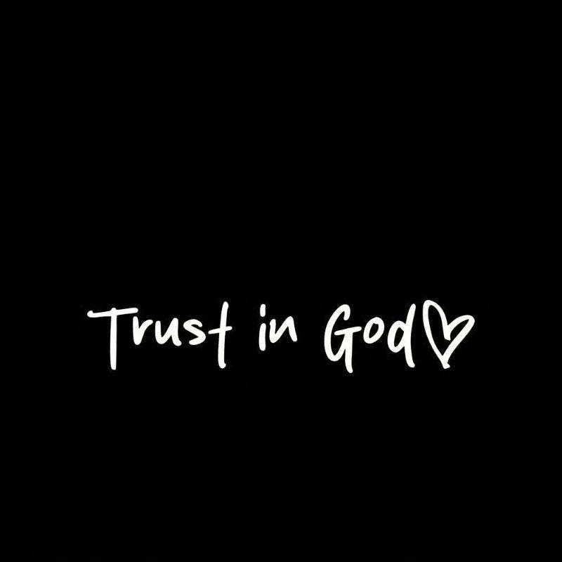 Trust in God Car Rearview Mirror Sticker